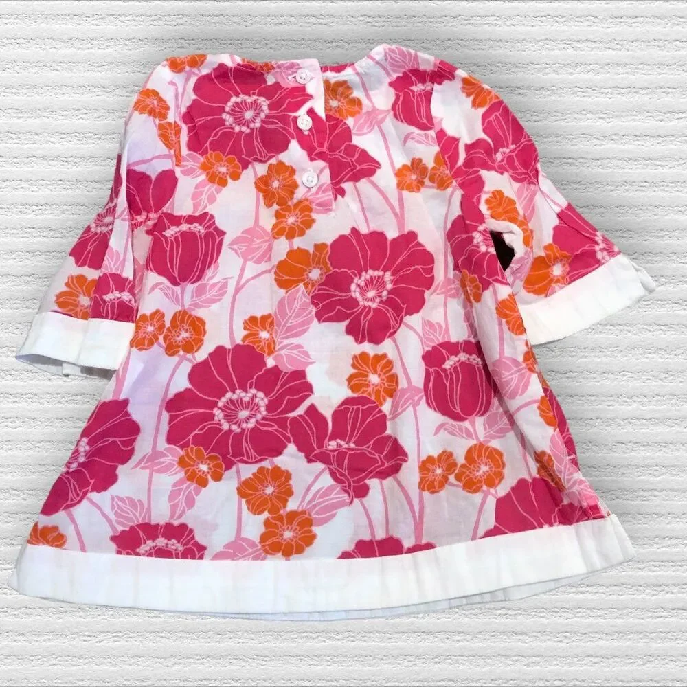 Janie & Jack 6-12M FLORAL Beach Swim COVER-UP Pink Tropical